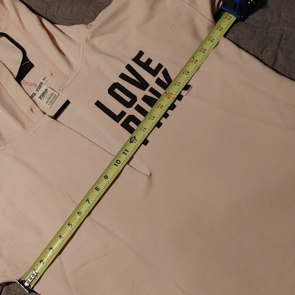 Pink deep V neck sweatshirt - Picture 6 of 7